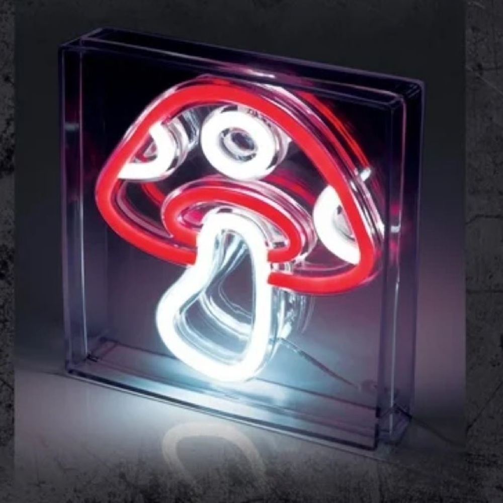 Led Mushroom neon usb decorative art deco light vibes vibey